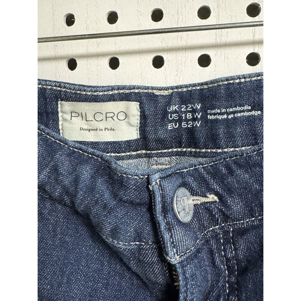 NWOT Anthropologie Pilcro Crop Cargo Jeans Size 18W - Picture 2 of 7